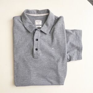 Rag & Bone Slim Fit Cotton Blend Polo Men’s Size Large Gray